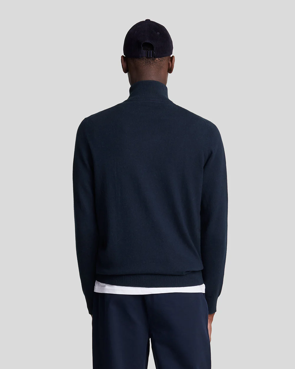 Lyle & Scott - Cotton Merino 1/4 Zip - Dark Navy - 3