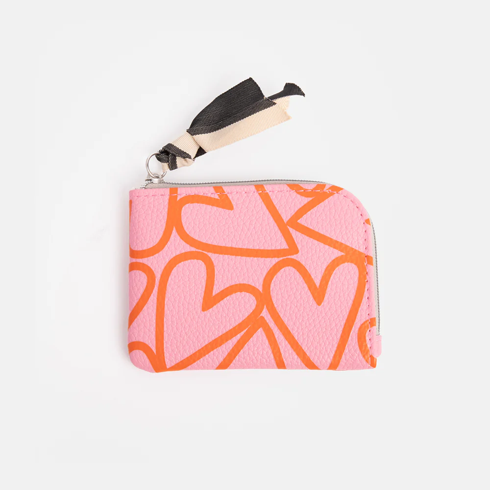 Pink Magnet Heart Corner Purse - 2