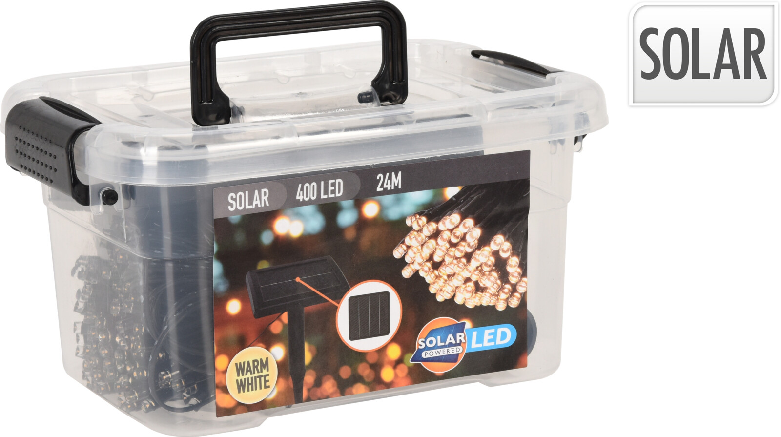 Soldriven ljusslinga 400 LED 24m - 2