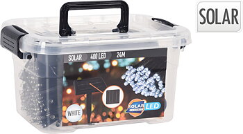 Soldriven ljusslinga 400 LED 24m