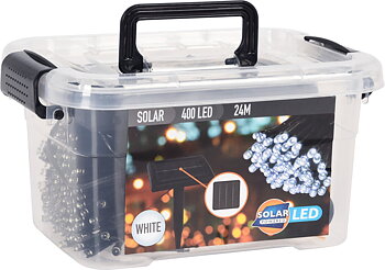 Soldriven ljusslinga 400 LED 24m