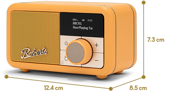 Roberts Radio Petite2 Yellow - 5