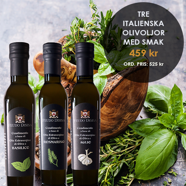 Disisa smaksatta italienska olivoljor x 3