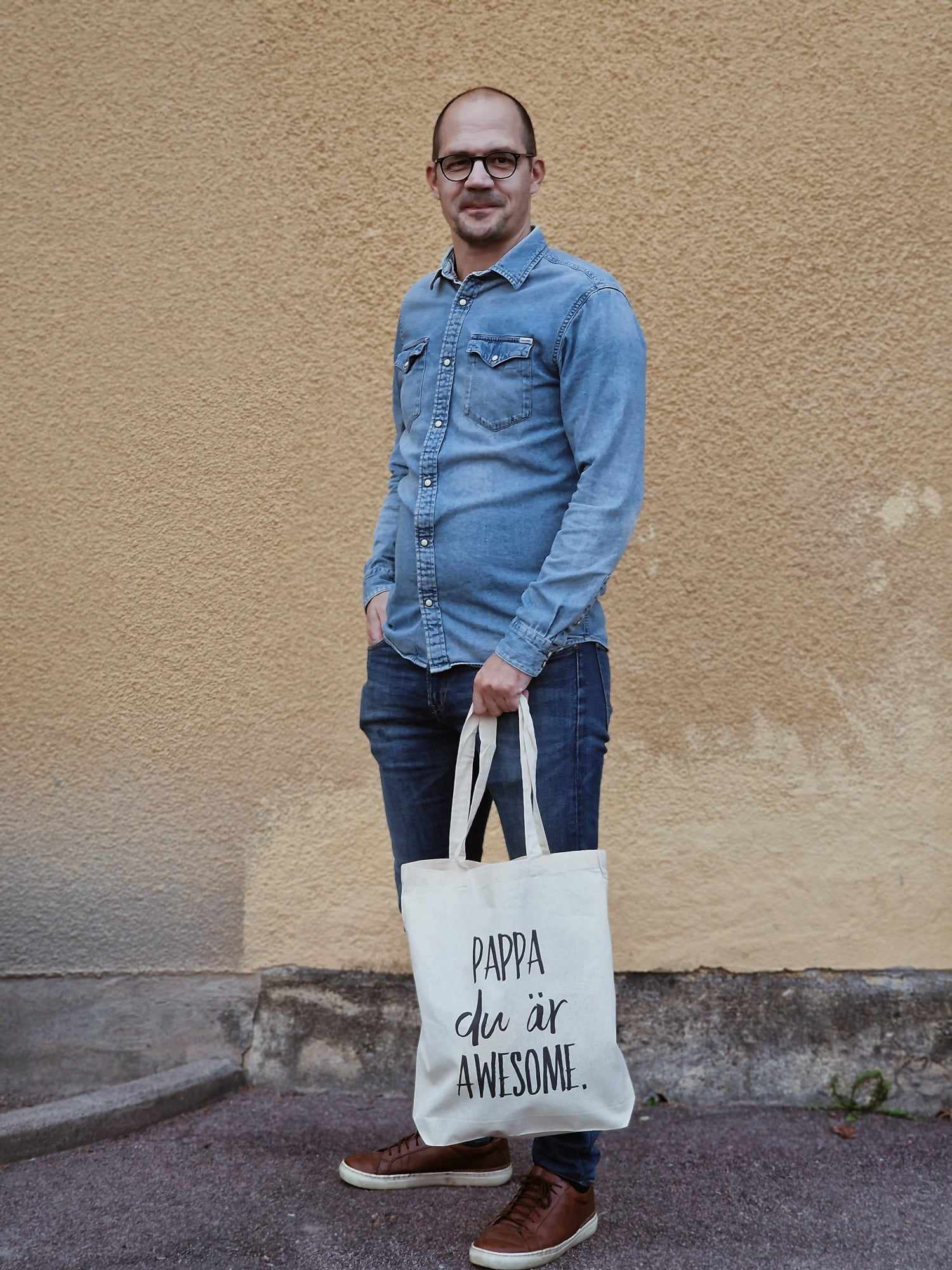 cloth bag "dad you are awesome" - 3