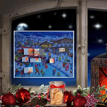 German Advent Calendar A3 Bus
