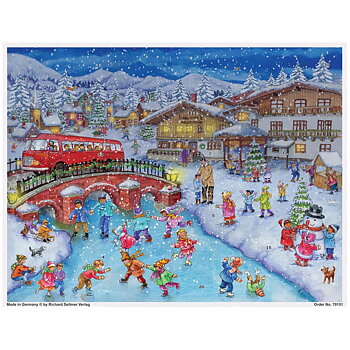 German Advent Calendar A3 Bus