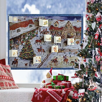 German Advent Calendar A3 Riding School