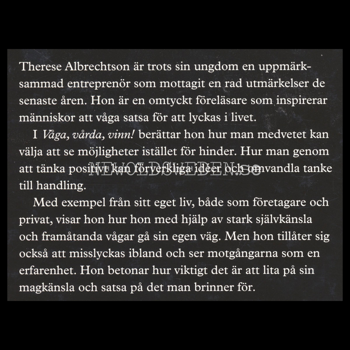 VÅGA, VÅRDA, VINN! - THERESE ALBRECHTSON - H03 - 3