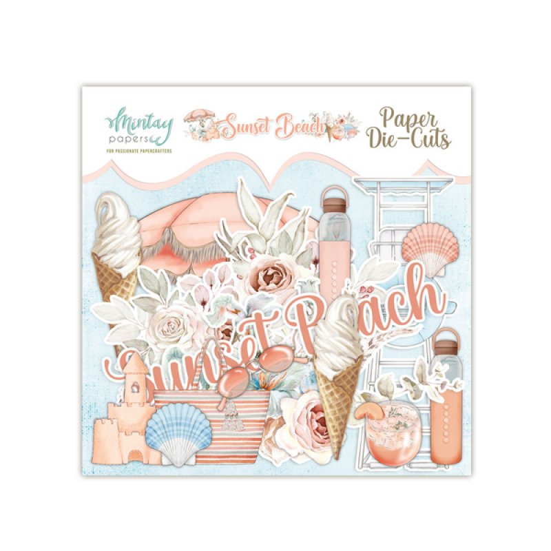 Mintay paper DIE-CUTS -Sunset Beach 