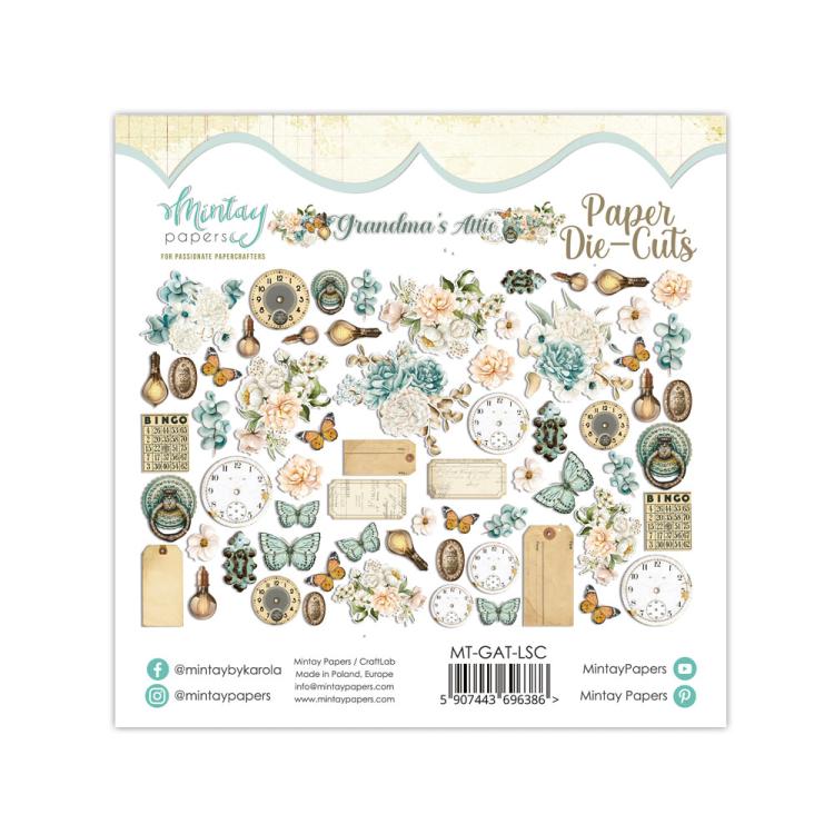 Mintay paper DIE-CUTS -Grandma's Attic  - 2