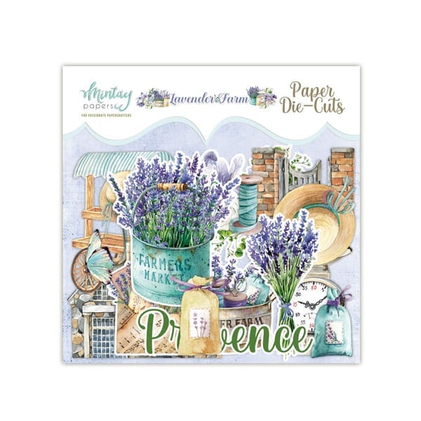 Mintay paper DIE-CUTS -Lavender Farm 