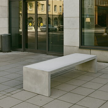 Parkbenk - Betongbenk Humle 180x65x45 cm