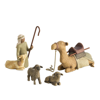 Shepherd and stable animals - Willow Tree 