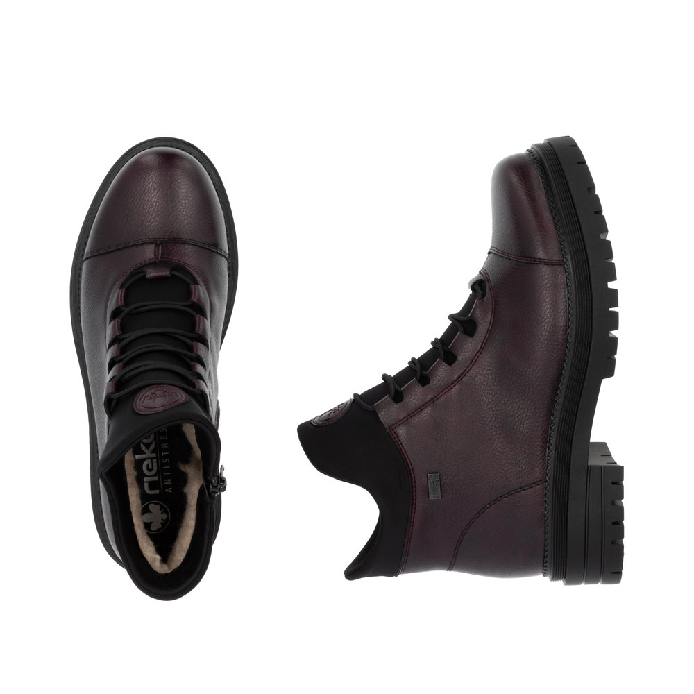 Rieker Damboots syntet varmfodrad Bordo - 8