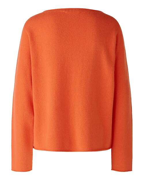 Jumper ullblandning ficka fram orange-röd - 7