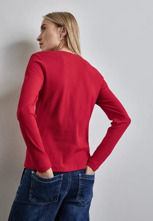LTD QR Heart Shape Rib - Autumn Red - Street One