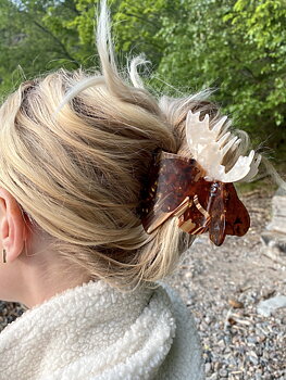 Hårklämma ÄLG i cellulosaacetat 10,5 cm