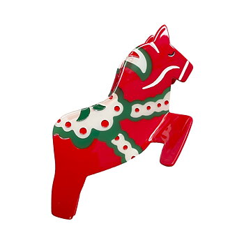 Hårklämma DALAHÄST i cellulosaacetat 13 cm