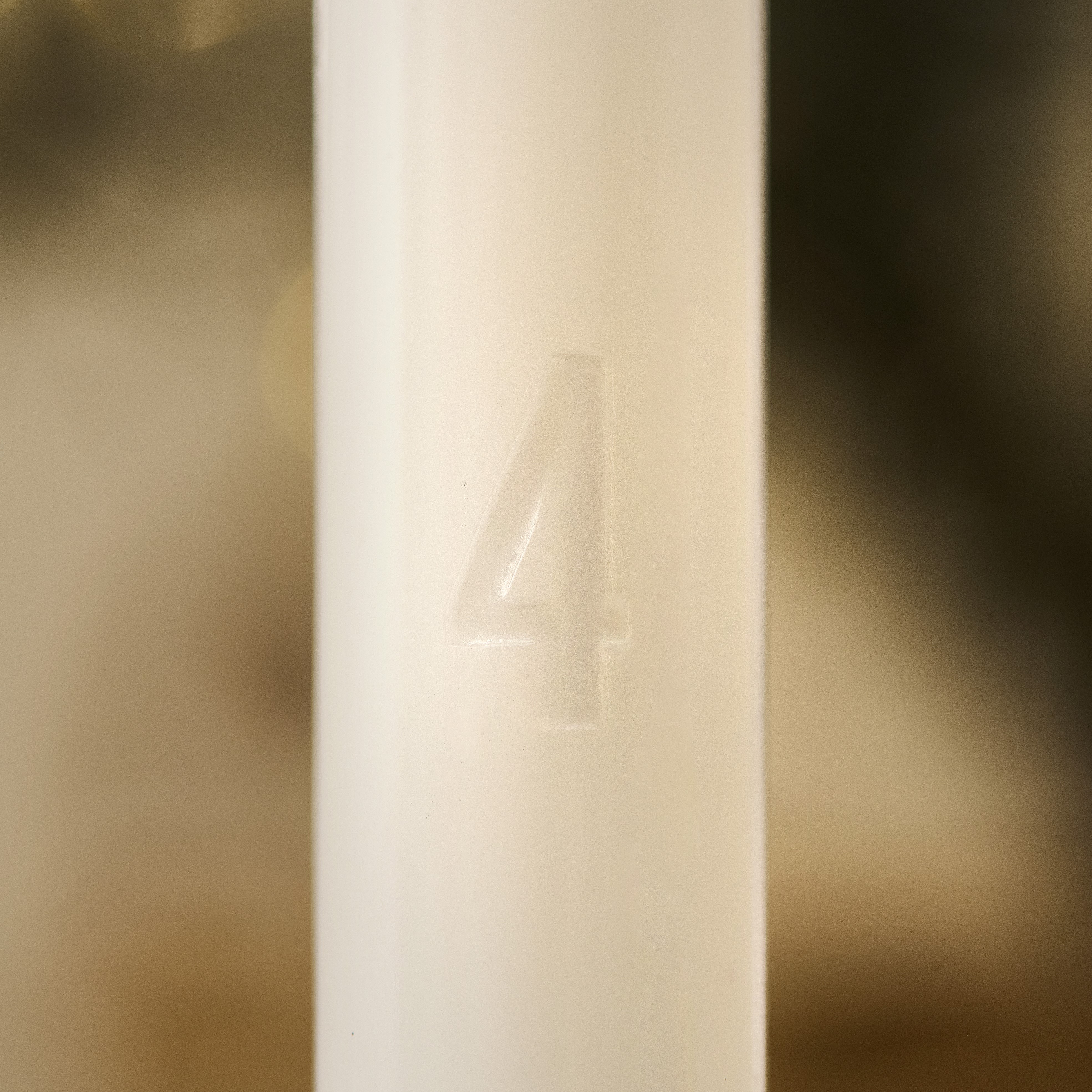 Adventsljus Präglade nr 1-4 - Vita - 4