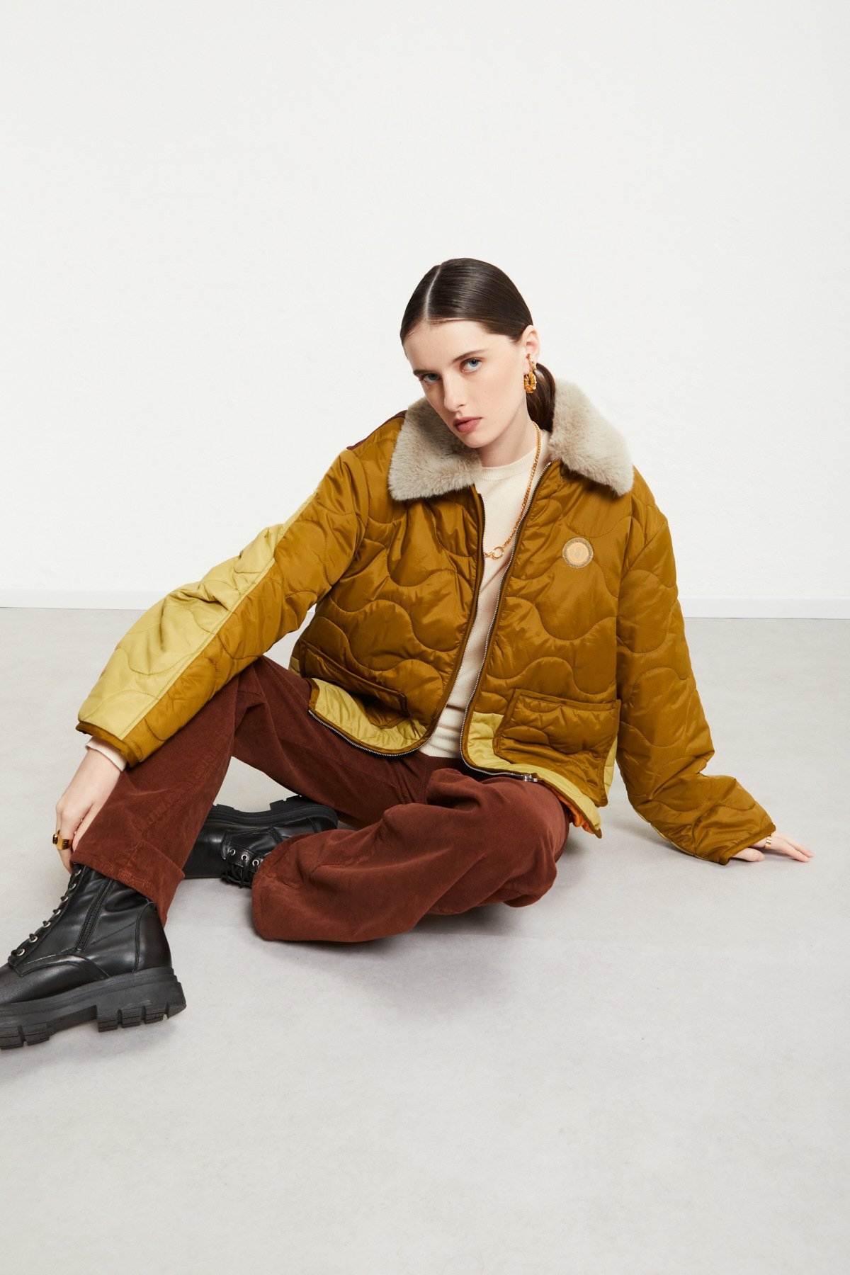 OttodÁme - Quilted Puffer Jacket Forest - 6