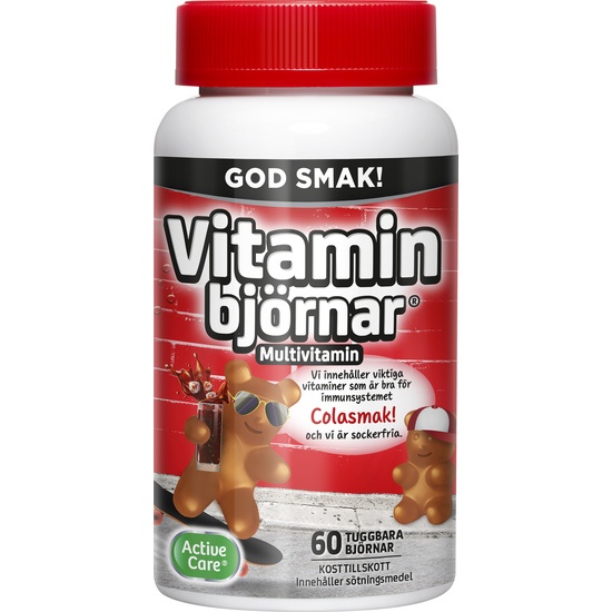 Active Care Vitaminbjörnar Cola 60 gummies