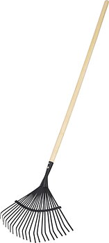 Lövräfsa med träskaft 150cm