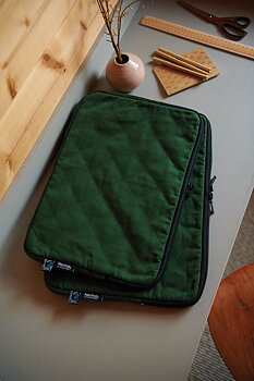 Dataväska 13" - Neutral - Fairtrade & EKO GOTS - Bottle Green
