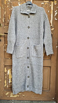 Pulz- Zacha lång cardigan grå