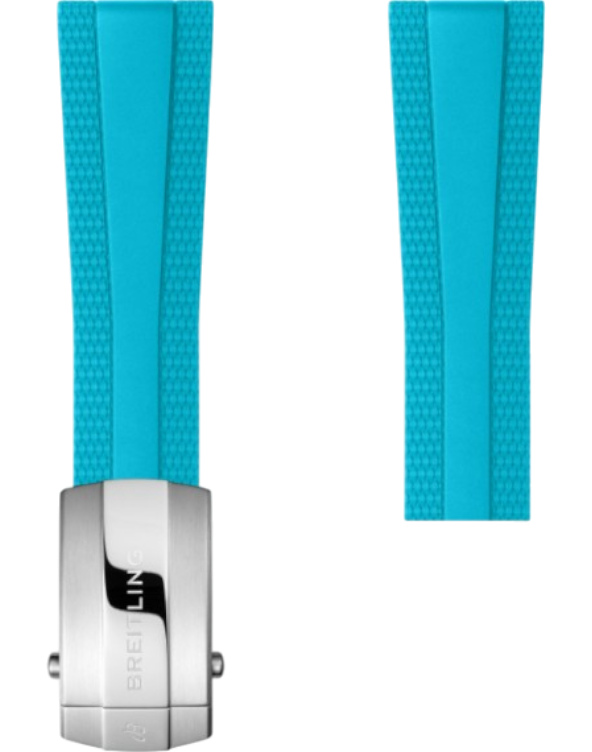 Breitling Diver Pro gummiband turkos 22 mm