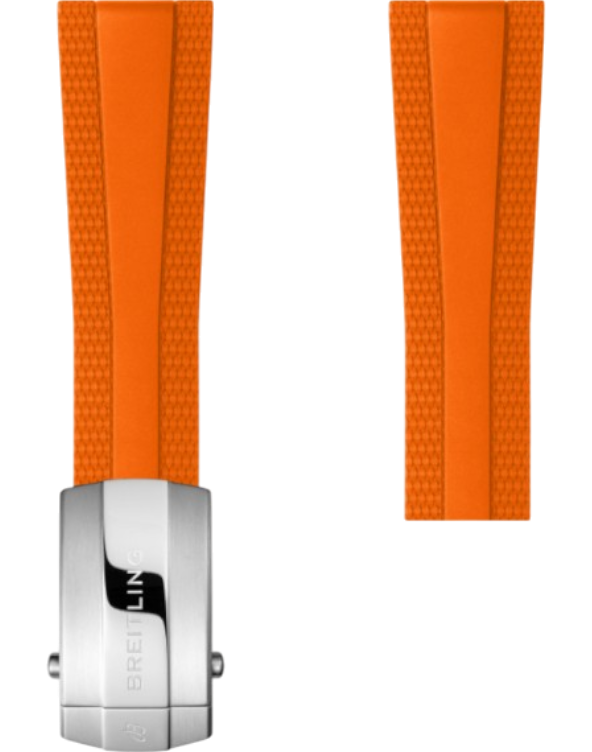 Breitling Diver Pro gummiband orange 22 mm