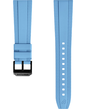Breitling Diver Pro Gummiband ljusblå 22 mm
