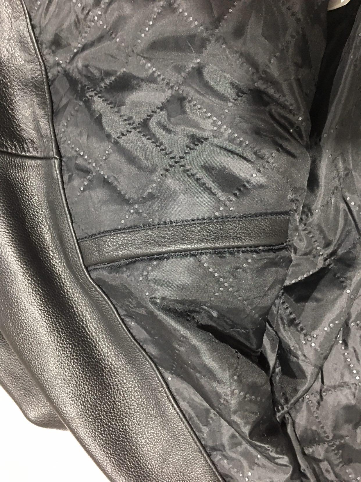 Classic Motorcycle Leather Jacket - 6