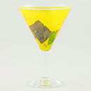 Bertil Vallien (Satellite 1992) Yellow Art Glass 17 cm (2)