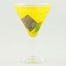 Bertil Vallien (Satellite 1992) Yellow Art Glass 17 cm (2)