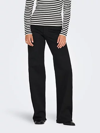 Only - Madison Blush Raka Jeans Svart