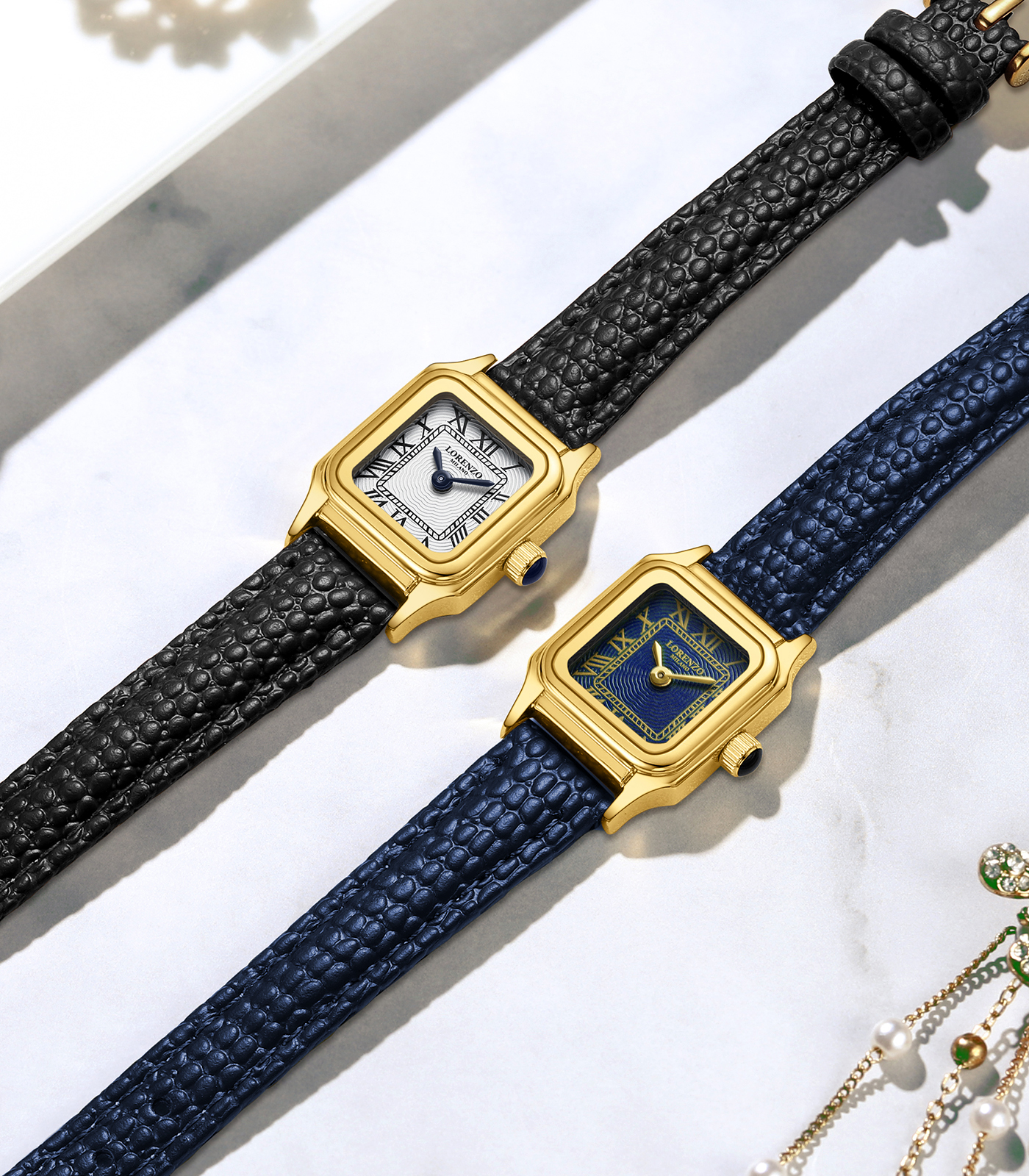 Lorenzo Vanessa Cuoio Oro Nero Bianco - 5