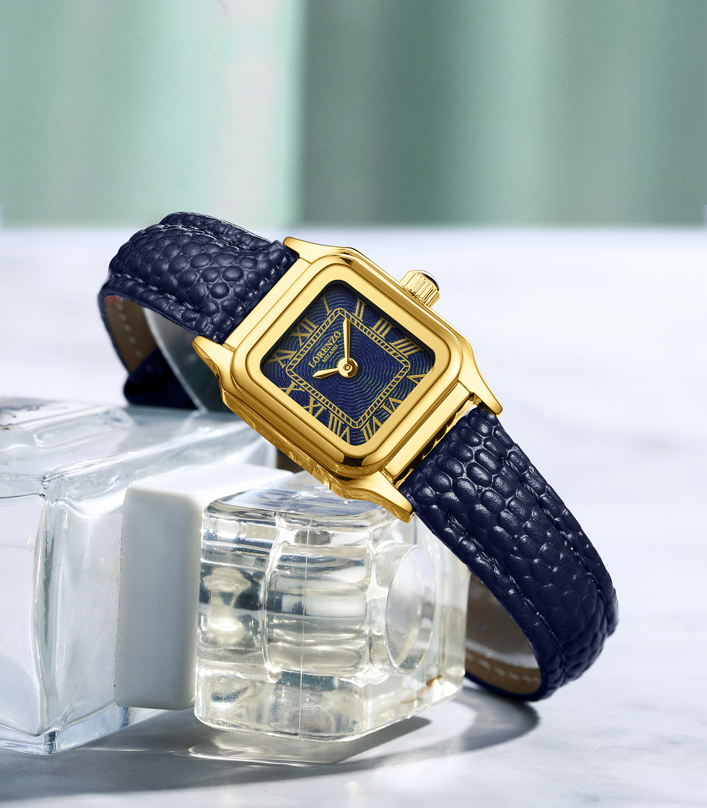 Lorenzo Vanessa Cuoio Oro Blu - 6