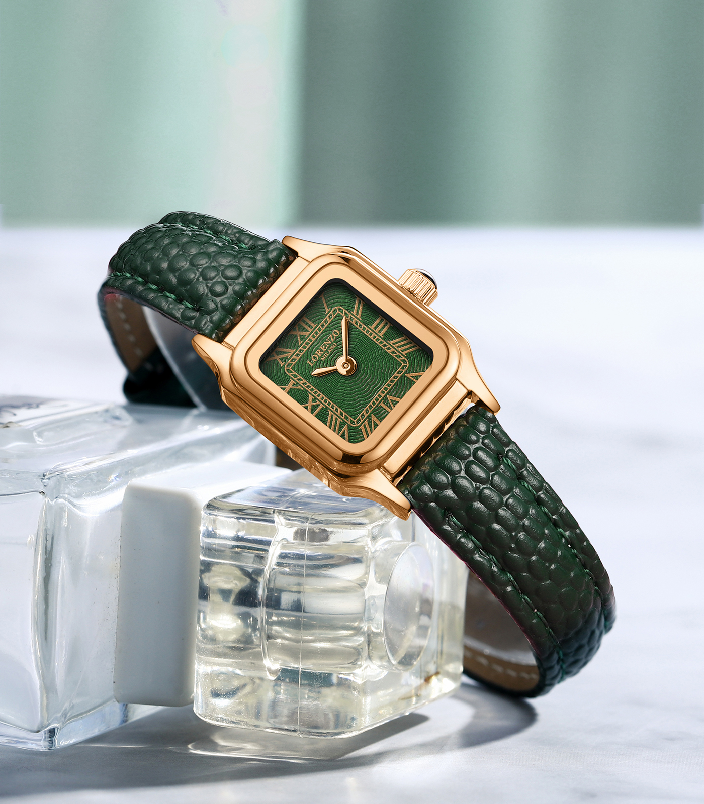 Lorenzo Vanessa Cuoio Oro Rosa Verde - 6