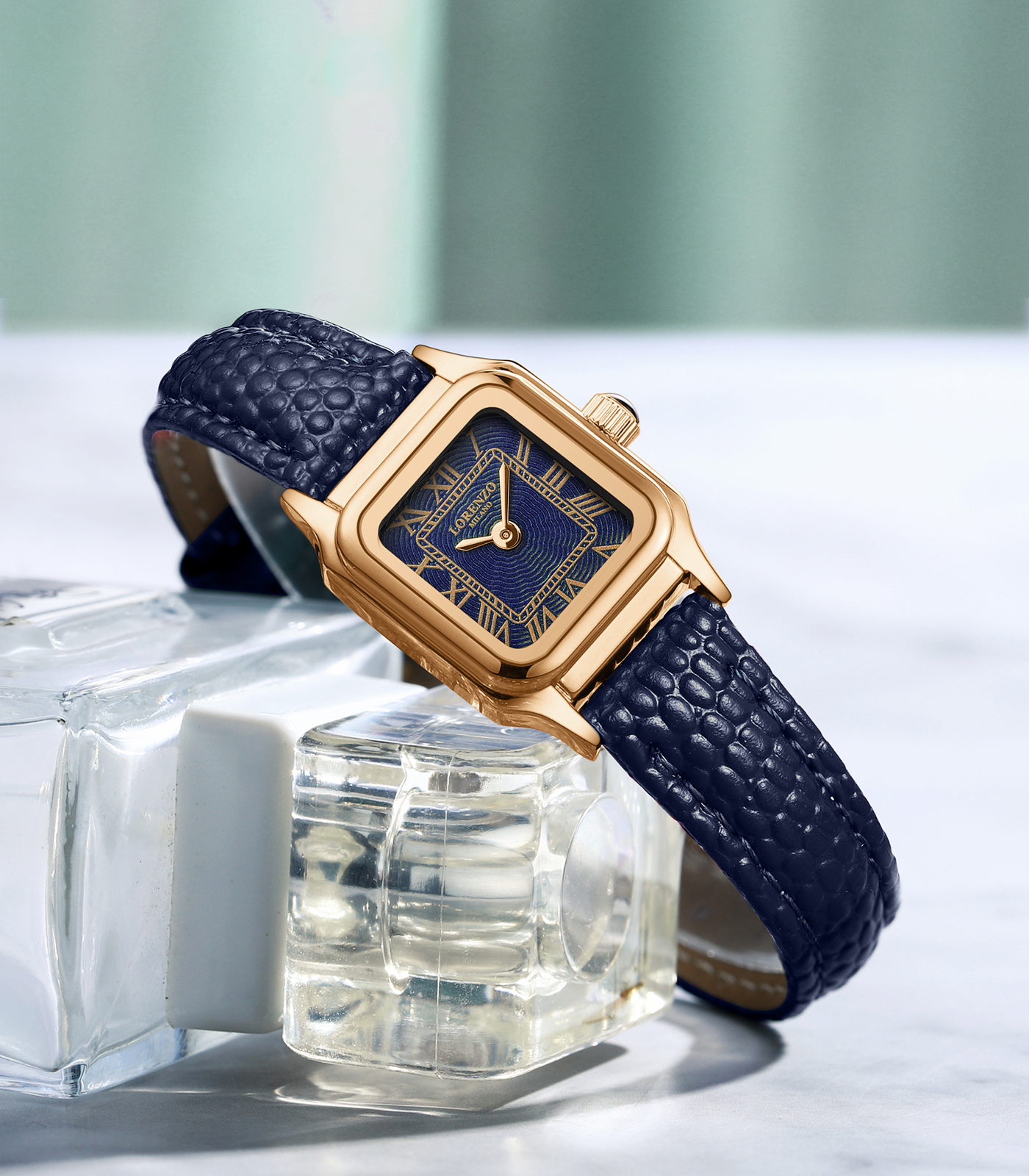 Lorenzo Vanessa Cuoio Oro Rosa Blu - 6