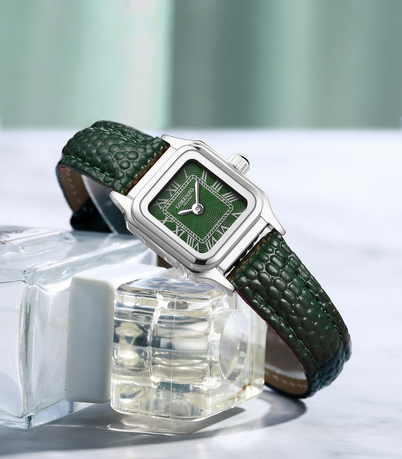 Lorenzo Vanessa Cuoio Argento Verde - 6