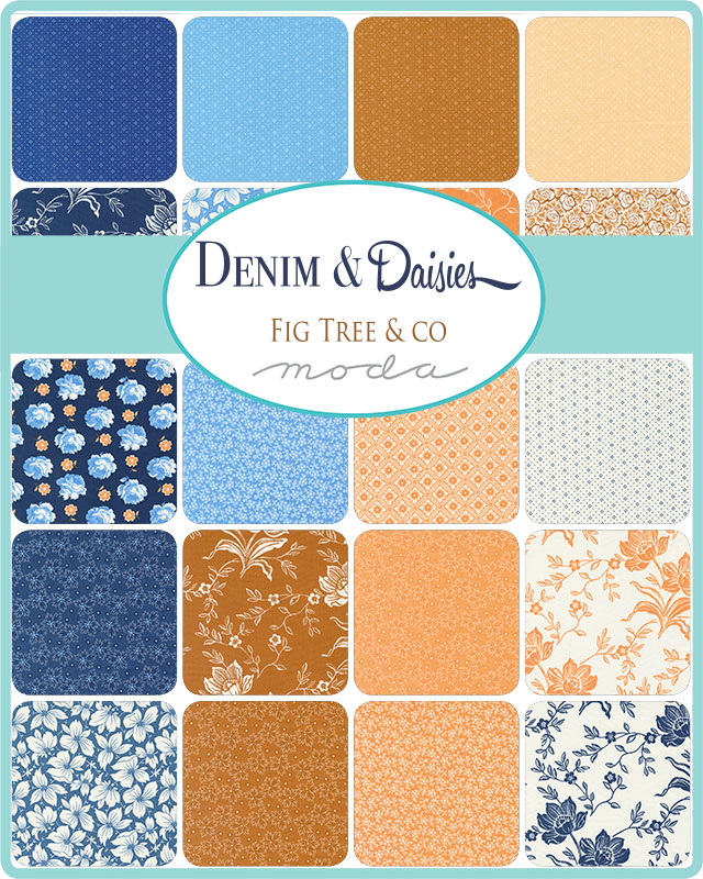 Moda Denim & Daisies Charm Pack 5"