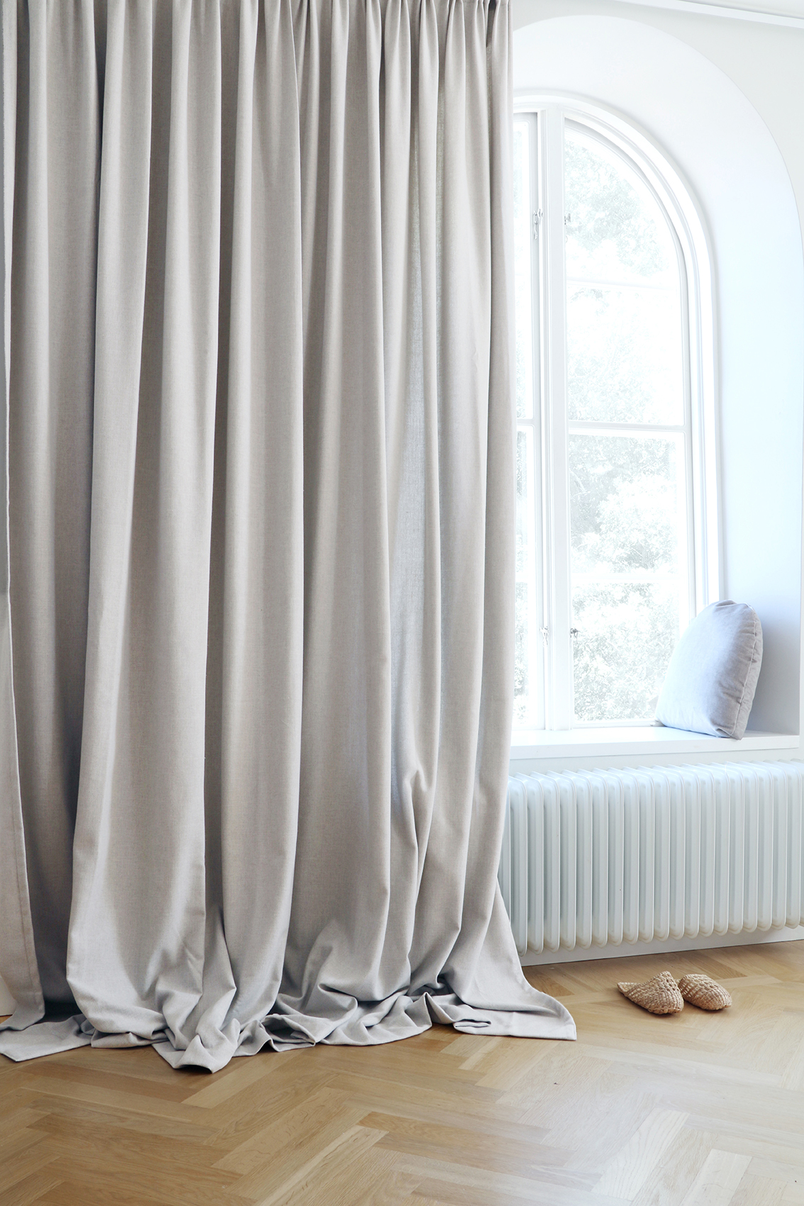 Gardin Studio dubbel bredd Beigegrå Höjd 290 cm