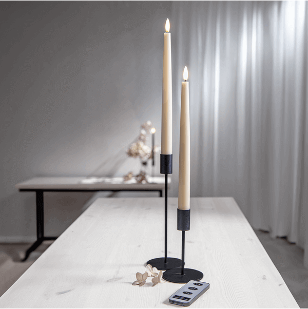 LED Antikljus Beige 2-pack Flamme Slim - 3
