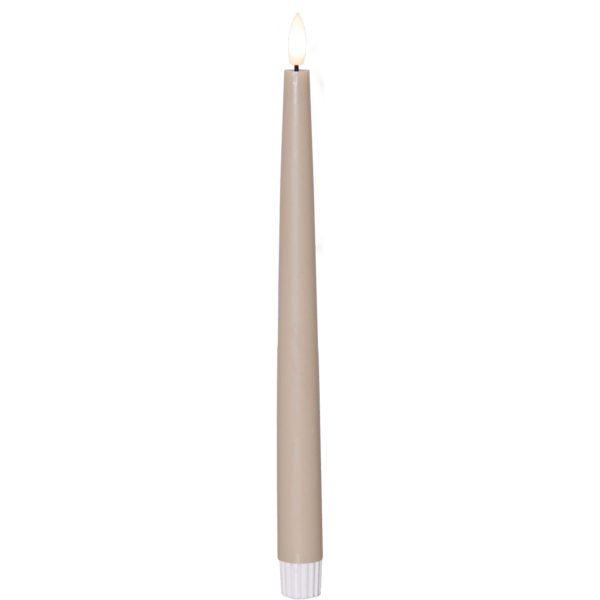 LED Antikljus Beige 2-pack Flamme Slim - 2