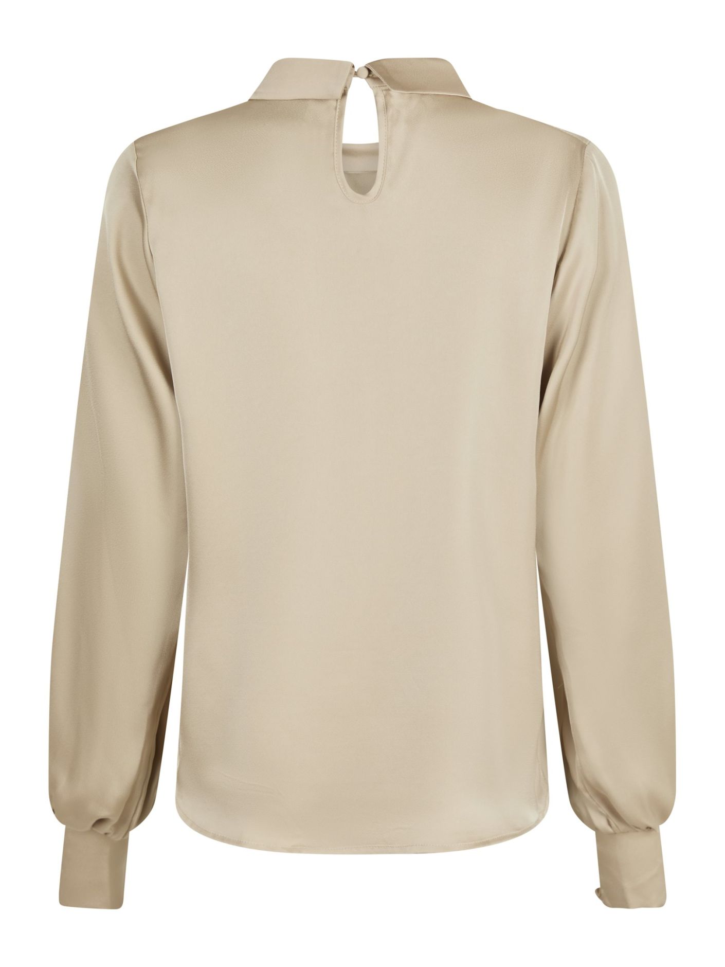 Neo Noir  - Fairy Drapy Satin Blouse Champange - 5