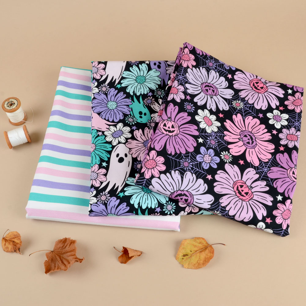 FLOWER N PUMPKINS - PURPLE - 4