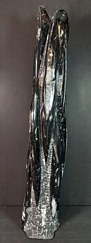 Devonian Orthoceras Fossil i Grundsten - Stående - 52cm