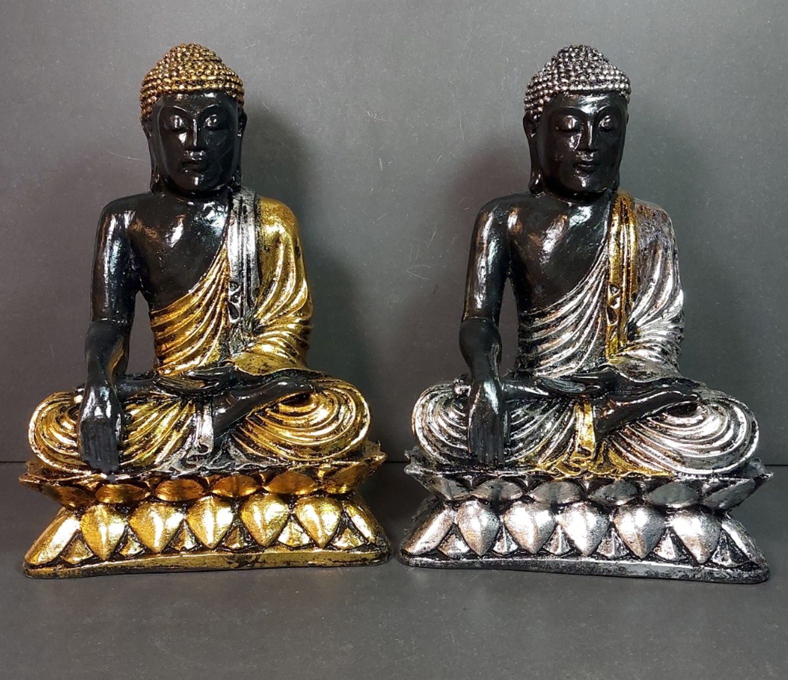Mediterande Buddha på Lotus - 22cm - 3