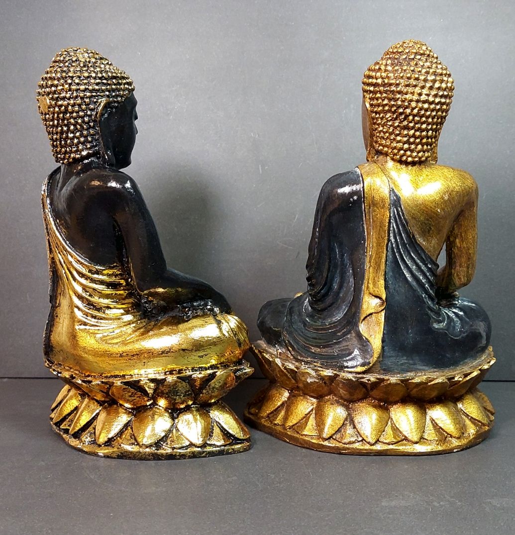 Mediterande Buddha på Lotus - 22cm - 4