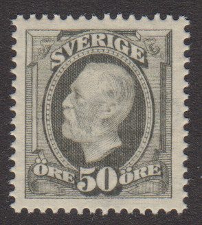F 59d, 50 öre Oscar II prakt **